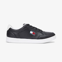 Tommy Hilfiger Cupsole Long Lace Leather Erkek Siyah Spor Ayakkabı Em0em01707 Siyah