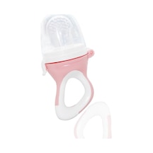 Silikon Uçlu Meyve Sebze Emziği Pembe 600 Pembe