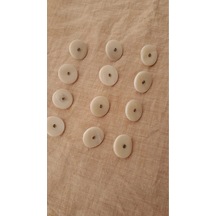 Doğal Hakiki Midye Kabugu Düğme -10 Mm 12 Adet