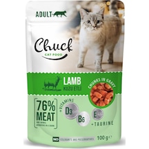 Chuck Pouches, Yetişkin, Kuzu Etli 100 Gr X 24 Adet 103 Ivory