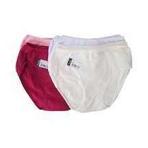 Tutku 0854 Kız Çocuk Jakarlı Bato-slip-külot - 12'li Kombin Çok Renkli