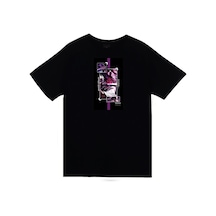 Stoned&Fame Bleach Yoruichi Shihouin Anime Baskılı Unisex %100 Pamuk Siyah T-shirt SIYAH Siyah