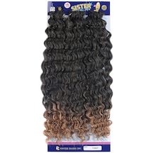 Sister Afro Dalgası Saç - Siyah Karamel Ombreli T1b/27