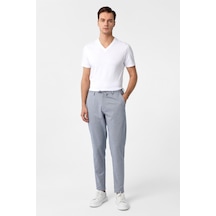 Süvari Buz Mavi Slim Fit Armürlü Jogger Pantolon