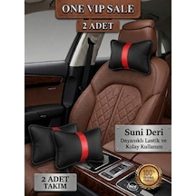 One Vıp Sale Citroen Xsara 1997-2006 Oto Koltuk Kırmızı Şerit Boyun Yastığı 2x Adet Model:otokoltuk-yastık1887