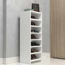 Kenzlife Ayakkabılık Konevi Mat Beyaz Suntalam 110 040 30 Ondört Çift Ayakkabı Kapasitesi Arkalıksız Beyaz