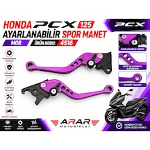 Honda Pcx 125 Ayarlanabilir Spor Manet Mor-4516 Takım