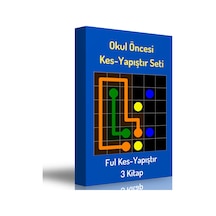 Okul Öncesi Kes Yapıştır Kitap Seti 3 Kitap