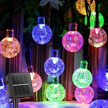 50 Led 7 Metre Kristal Top Solar Led Işık Renkli Güneş Enerjili