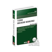 Türk Medeni Kanunu - Ağustos 2024 Beta Yayınevi Kolektif