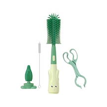 Homyl 4x Emzik Şişe Fırçası Yıkama Temizleme Için Yeşil