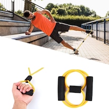 8 Şeklinde Direnç Bandı Yoga Plates Ve Vücut Geliştirme Egzersiz Bandı 5691 Diğer
