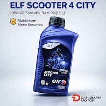 Elf Scooter 4 City 10w-40 Sentetik Bazlı 4 Zamanlı Motosiklet Yağı 1 Litre