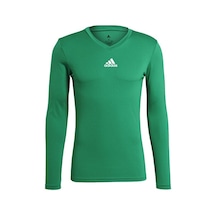 Adidas Team Base Tee Erkek Futbol Antrenman Uzun Kollu Tişört Gn7504 Yeşil Yeşil