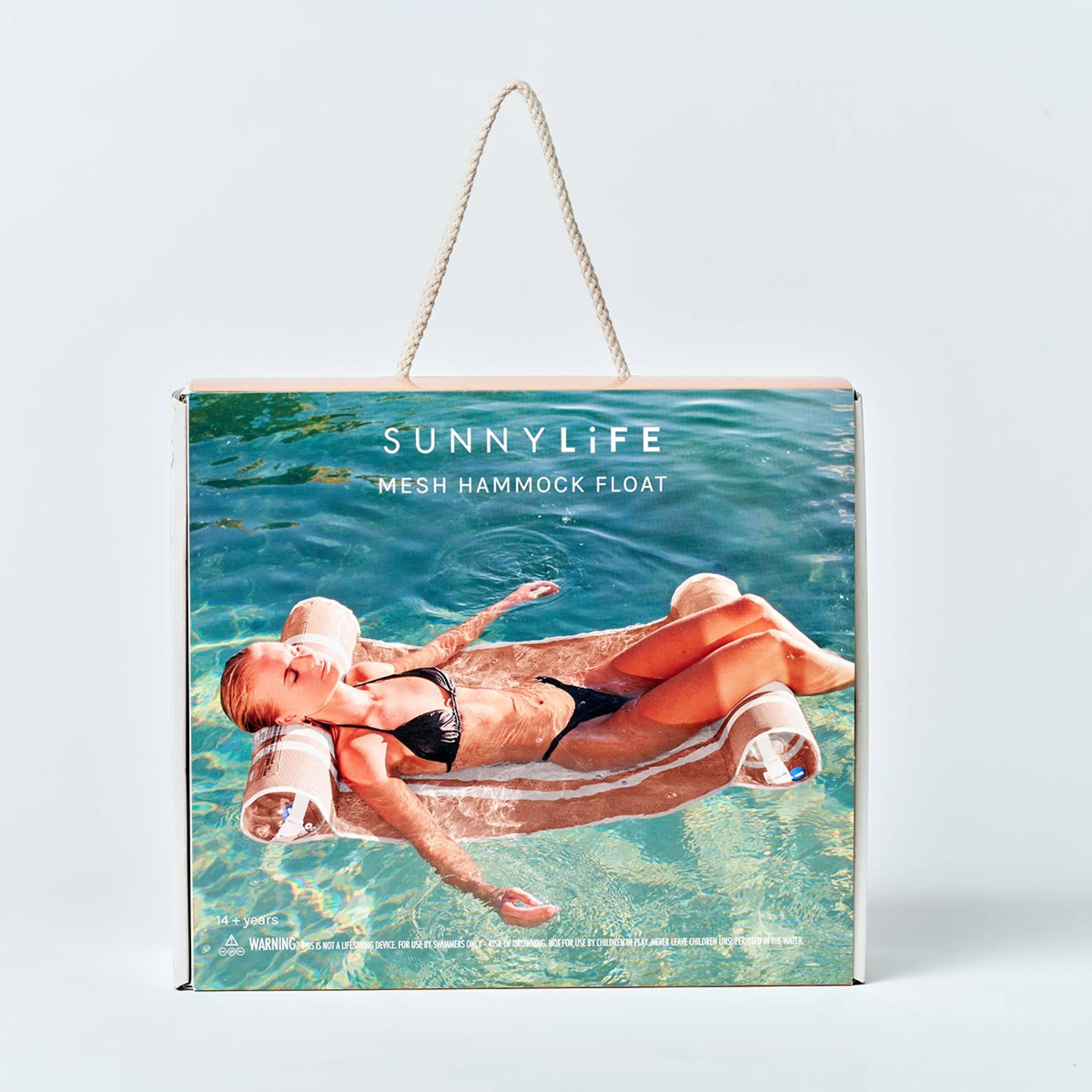 Sunnylife Fileli Oturmalı Şişme Hamak Deniz Yatağı Turuncu