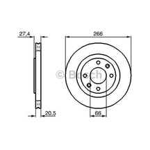 Bosch 0986478268 Ön Fren Disk Aynası Hava Soğutmalı Partner Berlingo 03 1.4i 1.8d 1.9d P306 Xsara Zb Xantia Xsara Picasso 2.0ı 2.0 Gtı Tu5jp3 169002