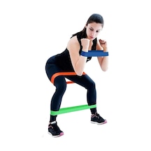 Pilates Squat Aerobik Direnç Lastiği 5 Li Paket Beyaz - Çok Renkli