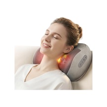 Osmıng Isı İle Kablosuz Sırt Ve Boyun Masajı, Derin Doku Ağrısı Ve Omuz Rahatlaması İçin Şarj Edilebilir 20 Düğüm 3d Shiatsu Yastık, Ev, Ofis Ve Araba İçin Taşınabilir, İdeal