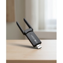 Usb Wifi Adaptör 1200 Mbps Çift Bant Güçlü Sinyal Geniş Uyumluluk
