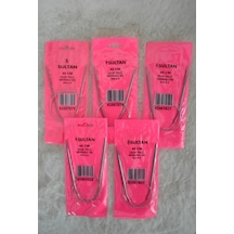 Çelik Telli Misinalı Şiş 40 Cm 5 Li Set 2,5 No 3 No 3,5 No 4 No 4,5 No