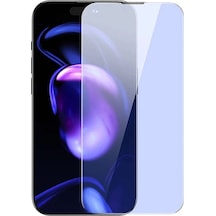 Baseus Crystal İphone 15 Pro Max Full Koruma Anti Mavi Işık Tempered Cam Ekran Koruyucu 2 Adet Set- 5775 Mh-hs2453-4535