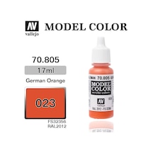 17 Ml. 23 German Orange-matt Model Color Serisi Maket Boyası, Vallejo 70805 Standart