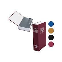 Büyük 240x155x55mm Kitap Modeli Kilitli Kasa - Kumbara 5468