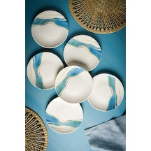 Breeze 6 Parça Porselen Pasta Seti 19 Cm