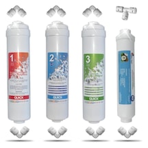 Kapalı Kasa 12 Inç Su Arıtma Cihazı Filtresi Inline 4 Aşamalı Nsf Onaylı Filtre Seti