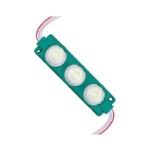 12 Volt 3 Watt Yeşil Led Modül - 74x20 Mm - 3030 Çip Adaptor Sec-Kumanda-Metraj Seç Yok-Kumanda-Yok