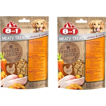 8in1 Freeze Dried Tavuk Ve Havuçlu Köpek Ödülü 50 Gr. X 2 Adet