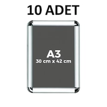 10 Adet A3 Alüminyum Çerçeve Rondo Köşe Aç Kapa Açılır Kapanır