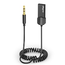 Voultage Bluetooth 5.4 Kablosuz 3.5 mm AUX Ses Alıcısı Adaptörü – USB Güçlü, Metal Gövde, Dahili Mikrofon, Eller Serbest
