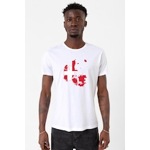 Euro 24 Denmark Beyaz Erkek Bisikletyaka Tshirt Çok Renkli