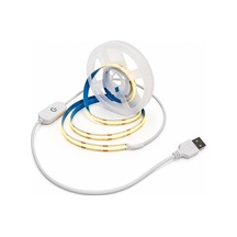 Usb Cob Led Şerit 3 Metre 5v 3500k Gün Işığı Dokunmatik Dimmerli 320 Led/m Noktasız Aydınlatma Ip20 Kesilebilir Led Bant
