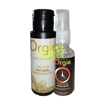 L.orgie 60 Ml Masaj Yağı + Erkeklere Özel Geliştirilmiş Geciktiricisprey 30 Ml