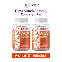 Hi Habit Elma Sirkesi Gummy B12 Folik Asit Takviyeli 2x60 Adet