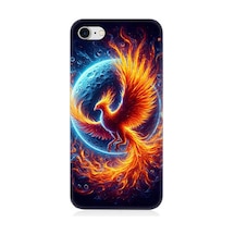 Apple Uyumlu iPhone 7 Alevlerin İçinde Dönüşüm Anka Kuşu Desenli Silikon Kılıf Çok Renkli Apple Uyumlu iPhone 7 Alevlerin İçinde Dönüşüm Anka Kuşu Desenli Silikon Kılıf Çok Renkli