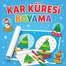 Kar Küresi Boyama Rulosu 5 Metrelik Yılbaşı Temalı Çocuk Boyama Kağıdı Eğitici Ve Eğlenceli Aktivite Kış Ve Noel Temalı Renkli Boyama Rulosu