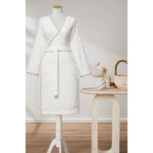 Özdilek Corallo Kadife Kimono Bornoz Bej