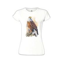 Kartal - Landing Beyaz Kadın Tshirt 001