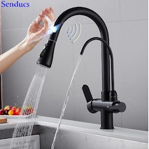 Senducs Mutfak Eviye Bataryası Smart Dokunmatik Dual Flow Fiskiyeli