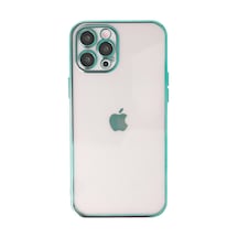 Apple iPhone  Uyumlu,  12 Pro Kılıf Razer Lensli Silikon - Yeşil