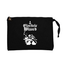 Electric Wizard Legalise Drugs And Murder Skeleton Girl Siyah Clutch Astarlı Cüzdan / El Çantası