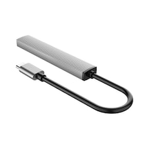 Type-c To 3 Portlu Usb 3.0 Çoklayıcı Tf Micro Sd Kart Okuyucu Hub