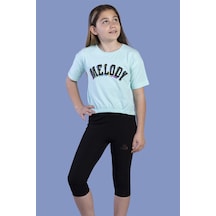 Toontoy Kids Toontoy Kız Çocuk Baskılı Takım Su Yeşili