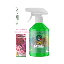 3v Grener 500 Ml Bitki Besini + 100 Adet Çin Karanfili Tohumu Renkli, Zarif Ve Dayanıklı Çiçekler 2