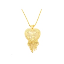 Altın Kaplama Hint Model Desenli Kolye Kly-651 Altın