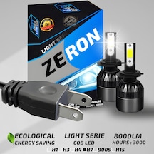 Peugeot 2008 2016-2019 Kısa Far Uyumlu Şimşek Etkilii Led Xenon Light Series H7