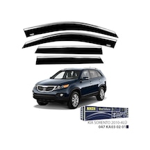 Niken Kia Sorento Cam Rüzgarlığı Kromlu 4&apos Lü 2010+ Sonrası